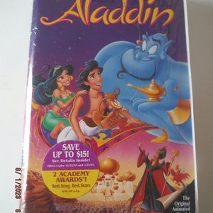 Rare Vintage 1993 New Sealed Disney Classic "Aladdin" VHS Black Diamond 1662